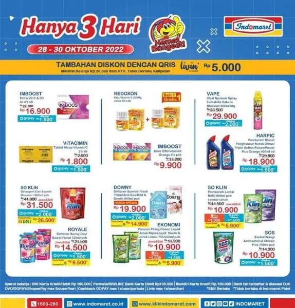 Katalog Promo Indomaret Hanya 3 Hari Periode 28 30 Oktober 2022