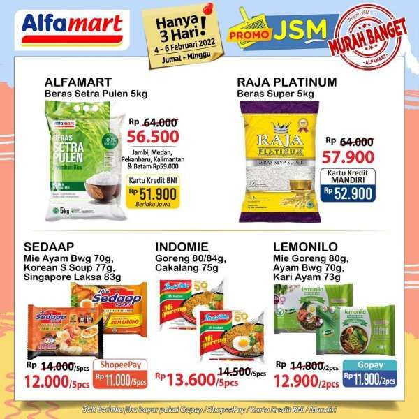 Promo JSM Alfamart Terbaru Di 5 Februari 2022 Belanja Lebih Murah Di