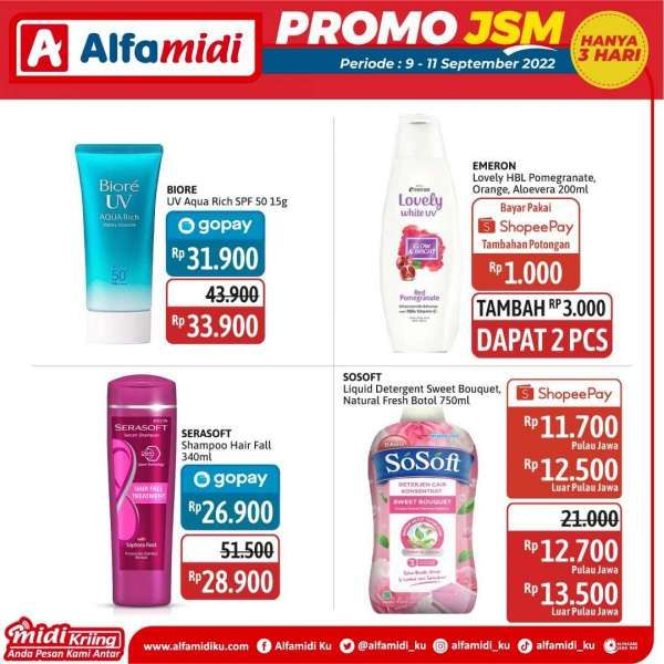 Katalog Promo JSM Alfamidi Periode 9-11 September 2022, Cek di Sini!