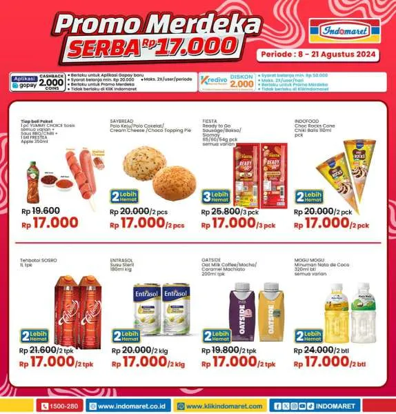 Promo Indomaret Spesial Kemerdekaan Periode 8-21 Agustus 2024