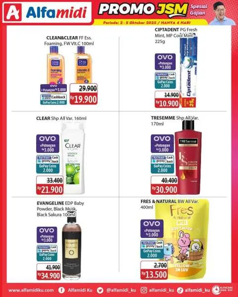 Promo JSM Alfamidi Hanya 4 Hari Periode 2-5 Oktober 2025