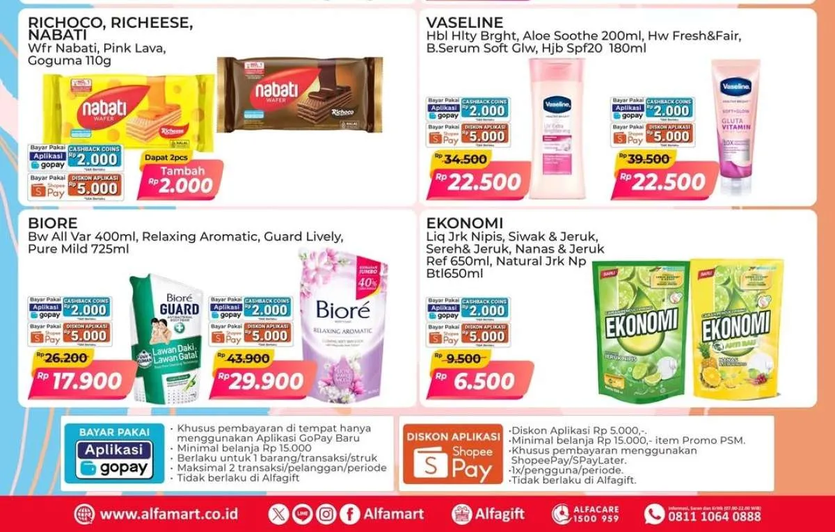 Promo PSM Alfamart Akhir Oktober 2025, Promo Biore & Sabun Ekonomi