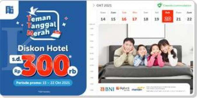 Promo Traveloka Hotel Diskon Rp 300.000 Periode 15-22 Oktober 2021