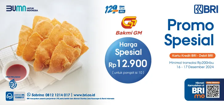 Promo HUT BRI ke-129 di Bakmi GM