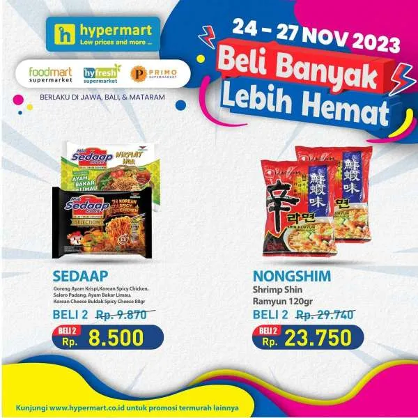 Promo Hypermart Beli Banyak Lebih Hemat Periode 24-27 November 2023