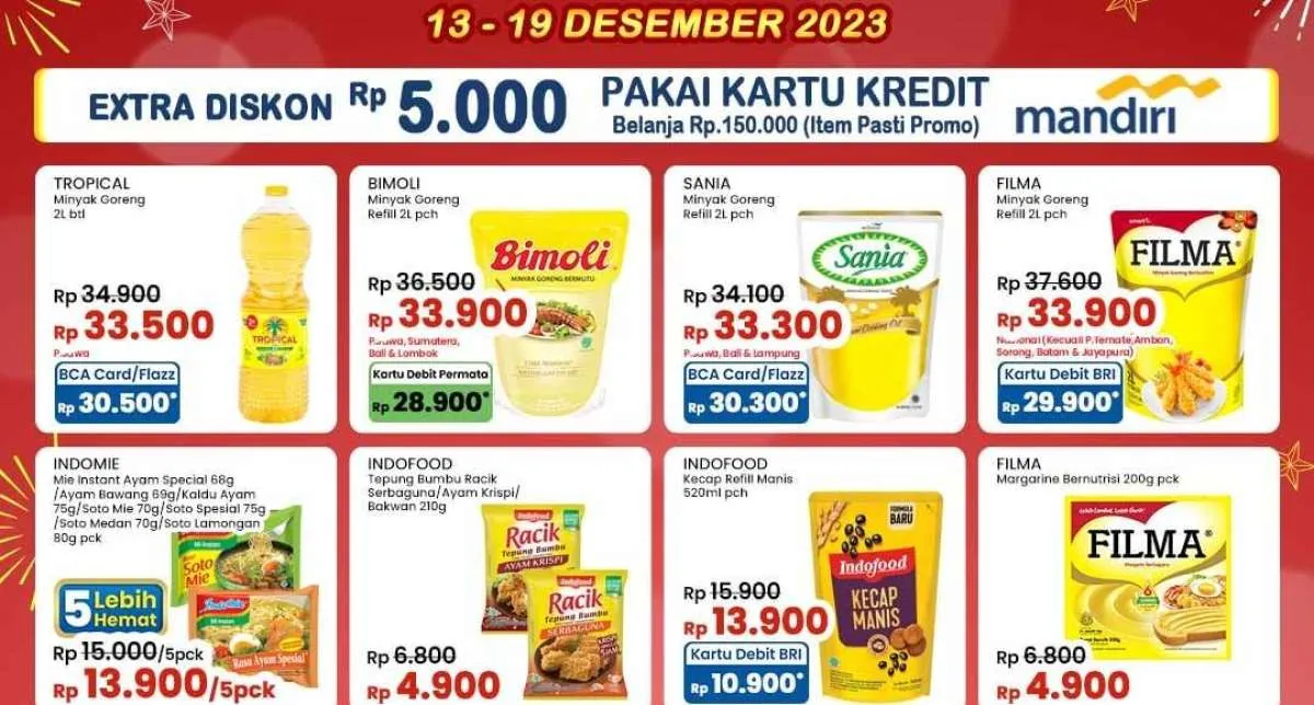 Promo JSM Indomaret Minggu 17 Desember 2023, Ekstra Diskon Rp 5.000 di Akhir Pekan