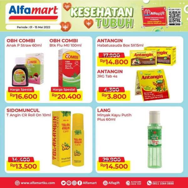 Promo Alfamart hingga 15 Mei 2022, Aneka Produk Kesehatan Tubuh Harga Menarik