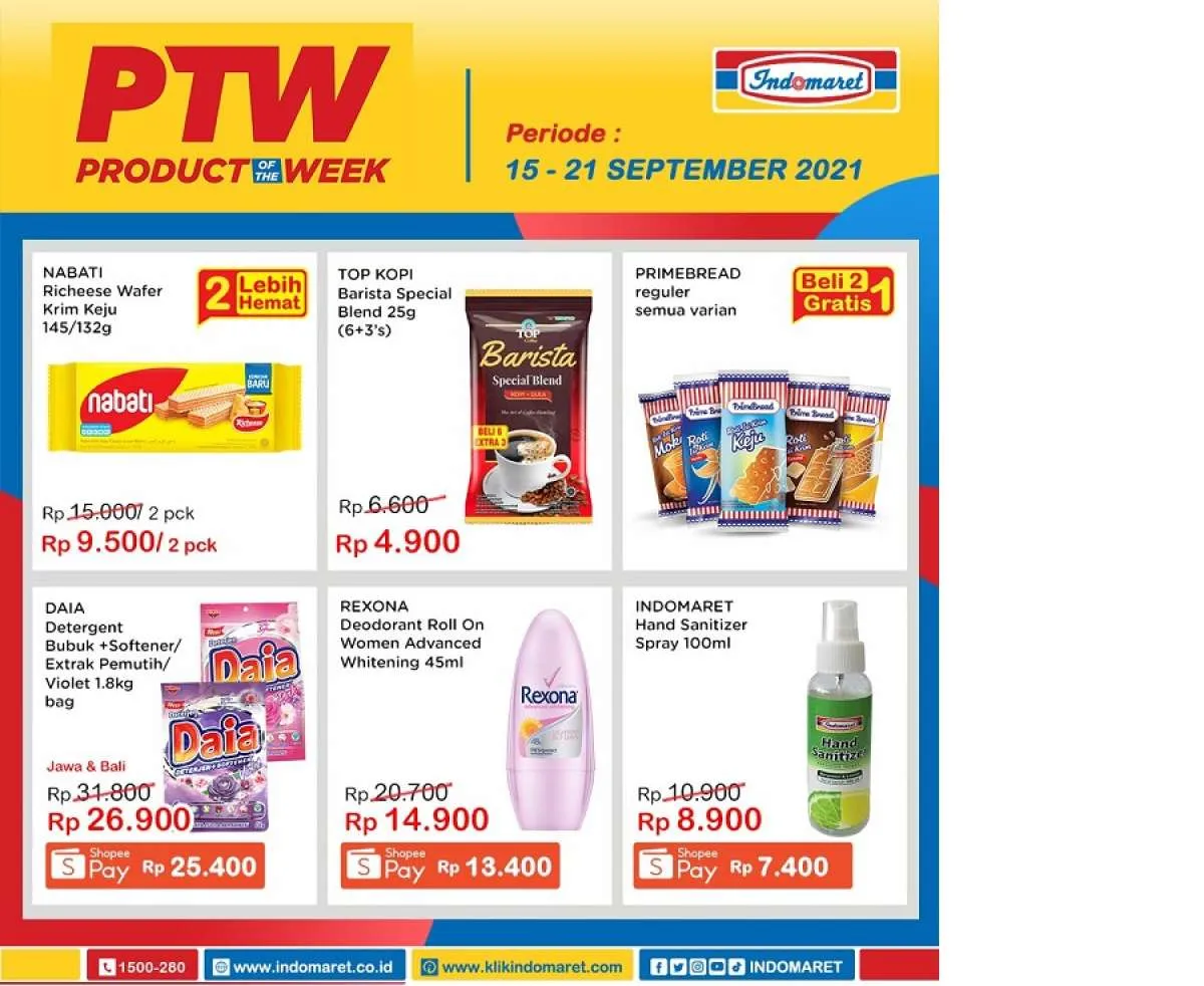 Promo PTW Indomaret minggu ini, diskonnya manttul! 
