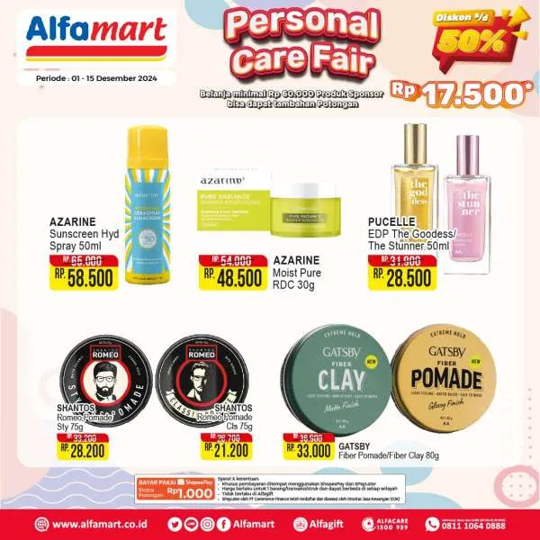 Promo Alfamart Personal Care Fair Periode 1-15 Desember 2024