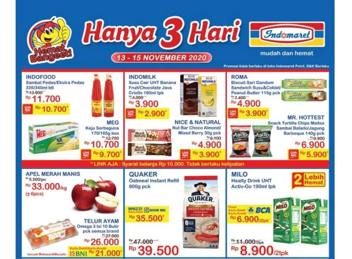 Promo JSM Indomaret 13-15 November 2020, diskon akhir pekan!