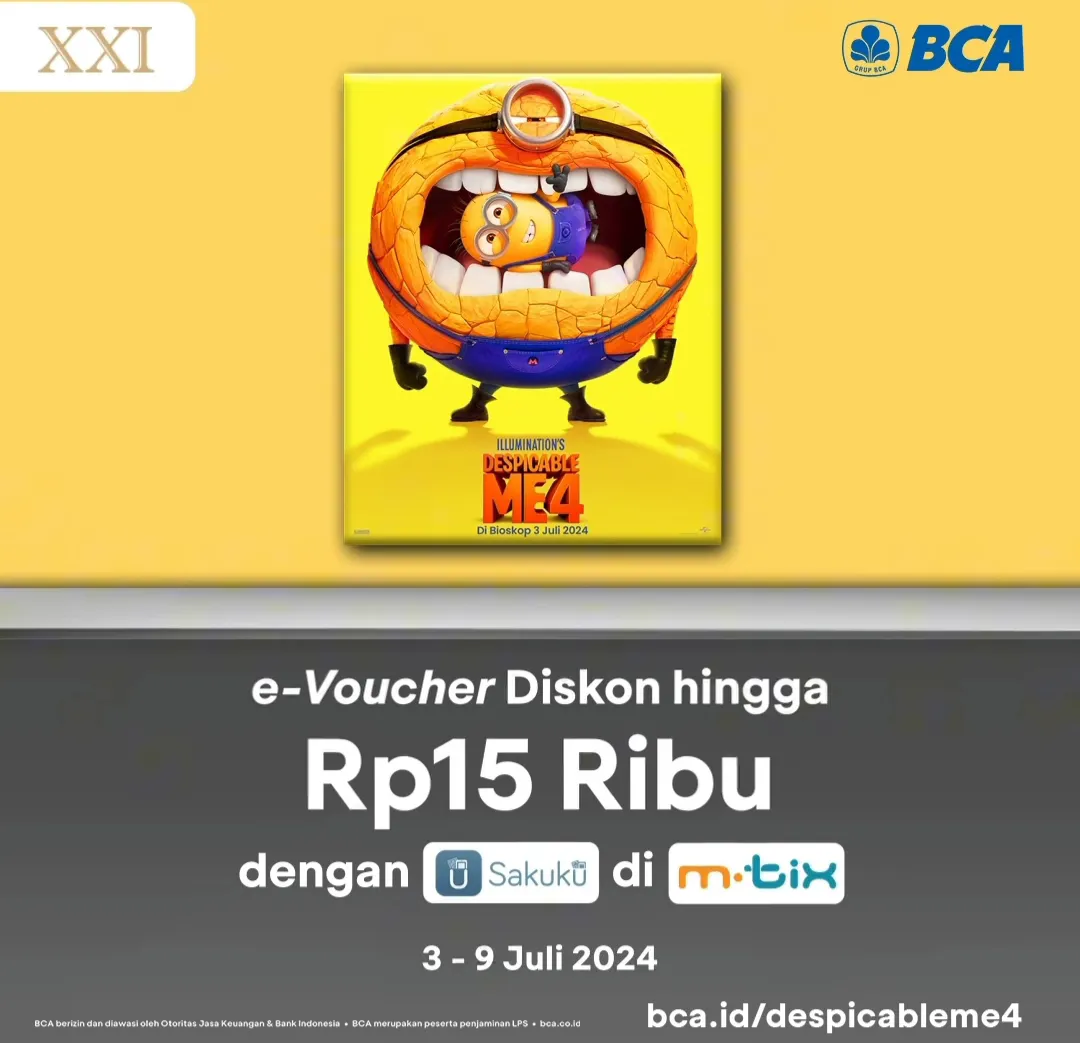 Despicable Me 4 di BCA dan Cinema XXI