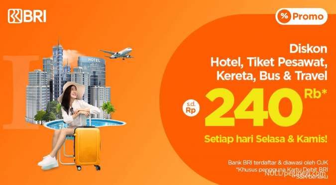 Selasa & Kamis Ada Diskon Hingga Rp240.000 dari Bank BRI, Segera Cek PegiPegi!