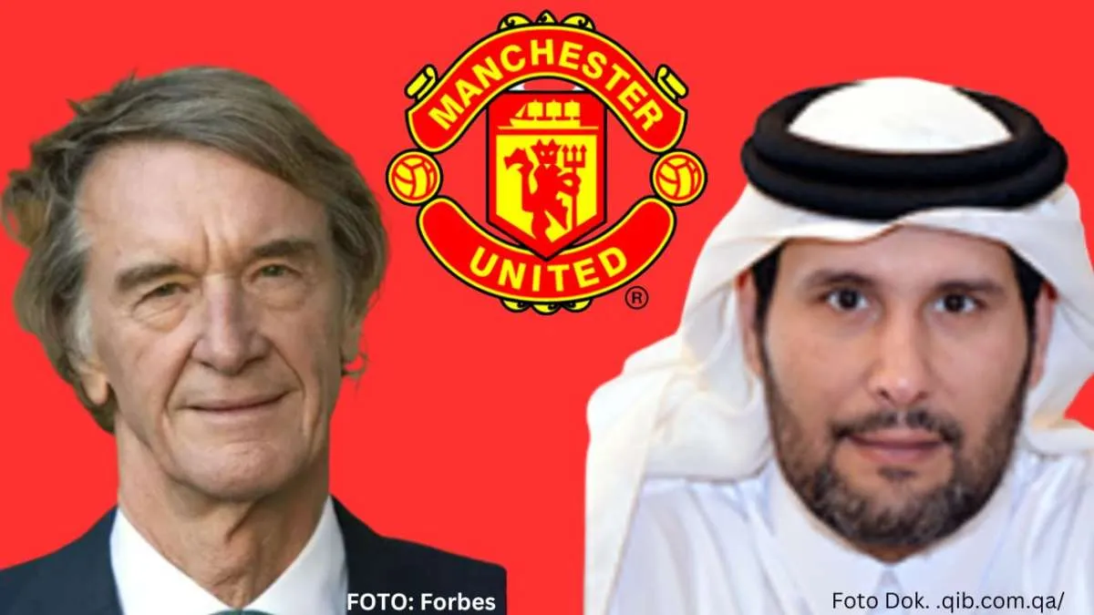 Saham Manchester United Anjlok, Penawaran Ratcliffe Memupuskan Harapan Sheikh Jassim