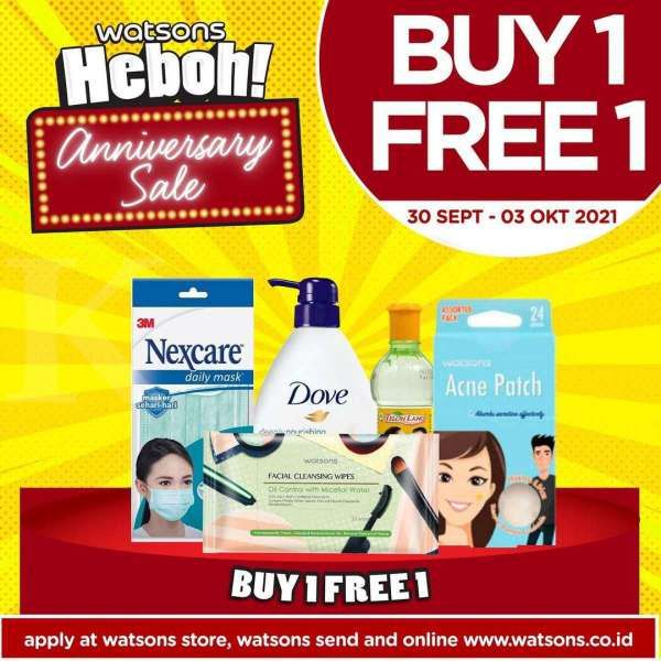 Promo Terbaru Watsons Beli 1 Gratis 1, Berlaku Hanya 4 Hari Saja