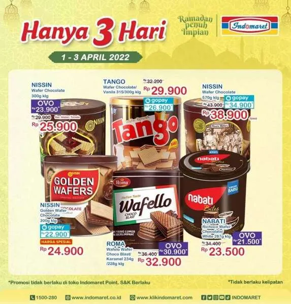 Promo Indomaret Hanya 3 Hari Periode 1-3 April 2022