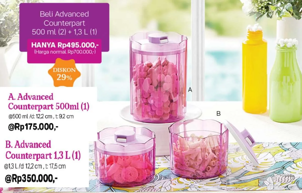 Promo Tupperware Oktober 2020 edisi tempat snack, ada diskon hingga 29% dll