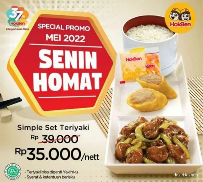 Promo Hokben Senin Homat Terbaru Mei 2022