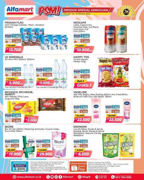 Promo PSM Alfamart 24-31 Oktober 2025