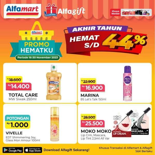 Promo Alfamart 16-30 November 2023 Hemat Sampai 44% Spesial Akhir Tahun