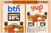 Promo Partner Burger King Jajan Makin Hemat Setiap Hari, Ada Potongan sampai 100%