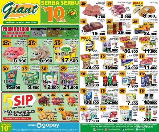 Katalog Promo Giant 29 Nov - 2 Des 2019