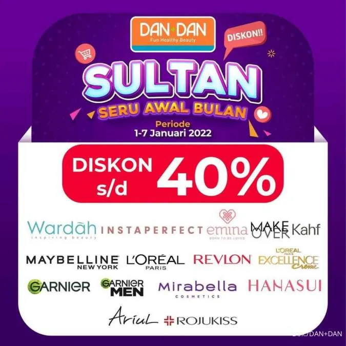 Promo DAN+DAN Sultan (Seru Awal Bulan) 1-7 Januari 2022