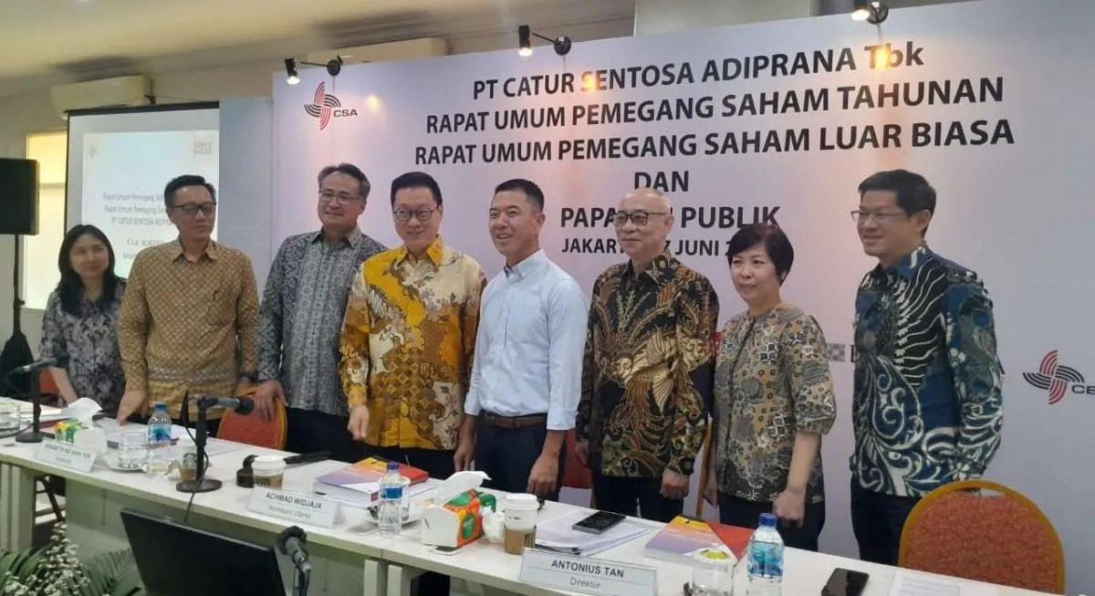 Gelar RUPST, Catur Sentosa Adiprana (CSAP) Putuskan Tebar Dividen Rp 39 Miliar
