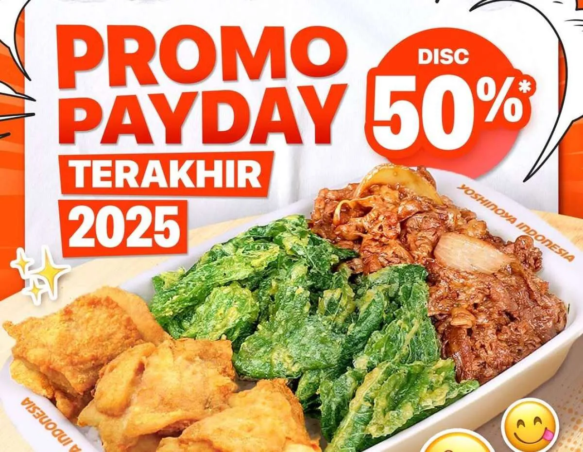 Hari Terakhir Promo Payday Yoshinoya, Combo Karaage Varian Favorit Diskon 50%