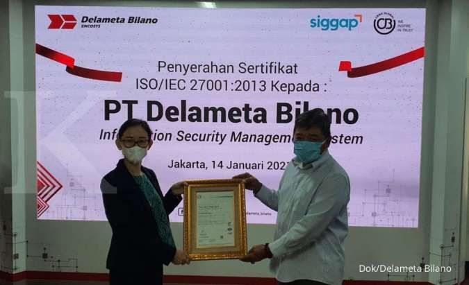 Perkuat keamanan digital, Delameta kantongi ISO 27001