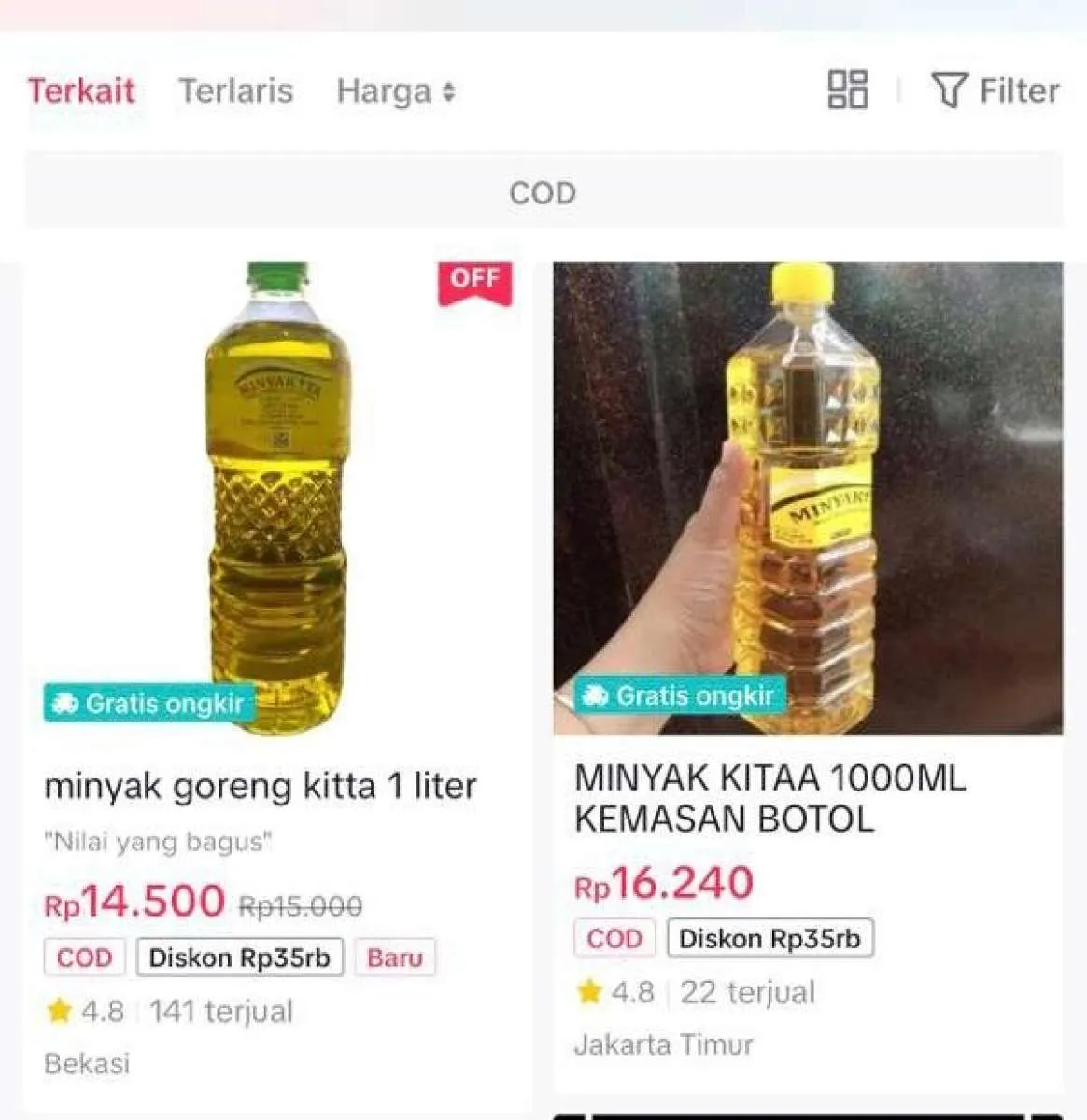 Sudah Dilarang Dipasarkan Online, Minyakita Masih Marak Dijual di TikTok