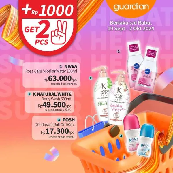 Promo Guardian Super Hemat Periode 19 September-2 Oktober 2024