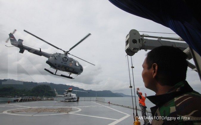 Helikopter Jatuh di lokasi pertambangan Paniai