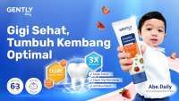 Gently Baby Luncurkan Pasta Gigi Bayi yang Aman Tertelan