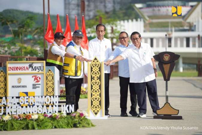 Jokowi Resmikan Plaza Seremoni Sumbu Kebangsaan IKN Senilai Rp 381,7 miliar