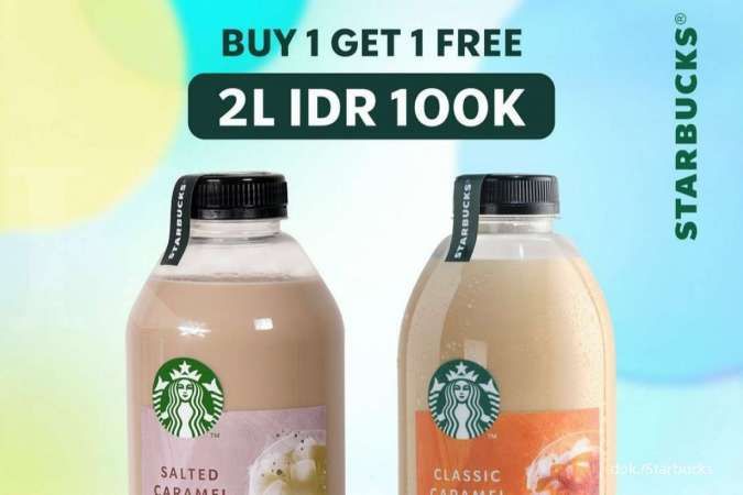 Promo 3.3 Starbucks, Ada 2 Varian Paket Buy 1 Get 1 Free Special Holiday