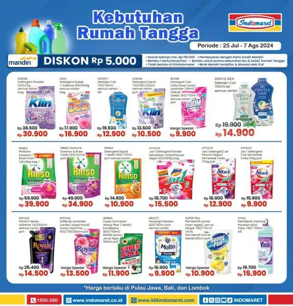 Promo Indomaret Super Hemat Periode 25 Juli-7 Agustus 2024