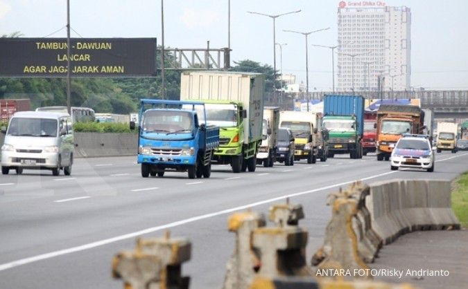 Arus tol dari Cikampek ke Jakarta lancar