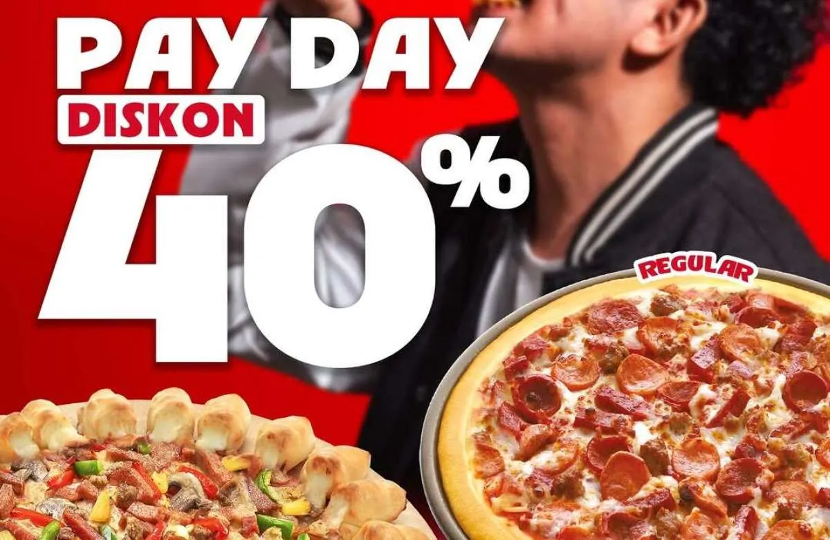  Promo Pizza Hut Payday x BCA 25-27 Agustus 2025, Pizza Large + Regular Diskon 40%