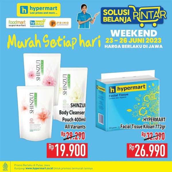 Promo Hypermart Hyper Diskon Weekend Periode 23-26 Juni 2023