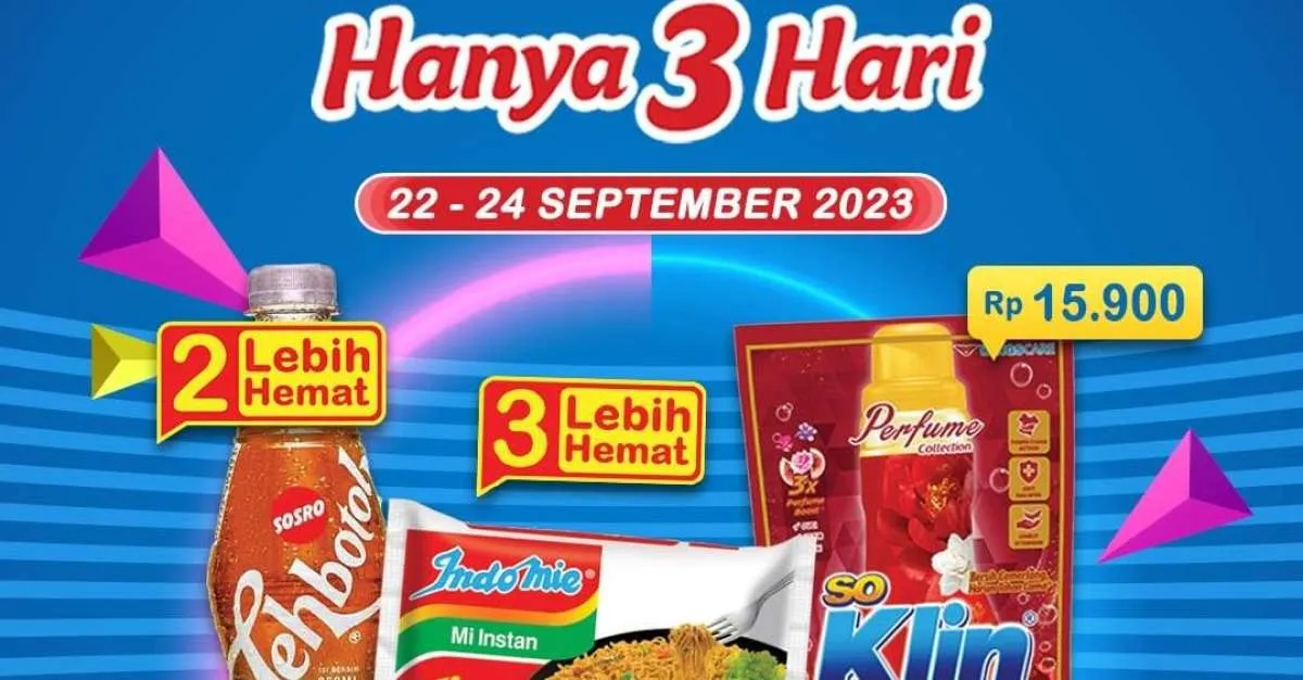 Promo JSM Indomaret Terbaru 22-24 September 2023, Promo Hanya 3 Hari Datang Lagi!
