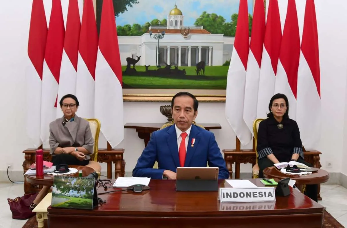 Jokowi mengajak G20 kerja sama untuk mengatasi dampak ekonomi Covid-19