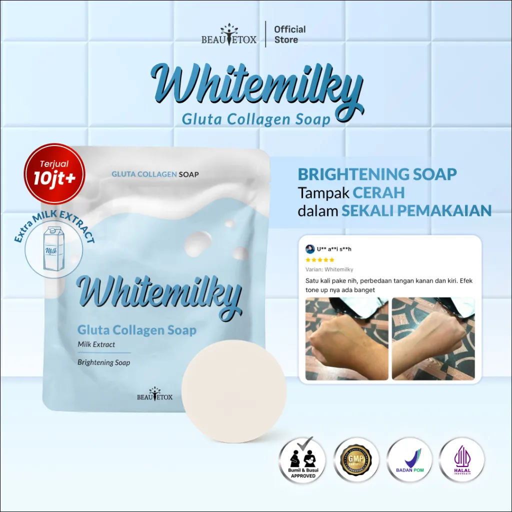 Beautetox Whitemilky Gluta Collagen Soap