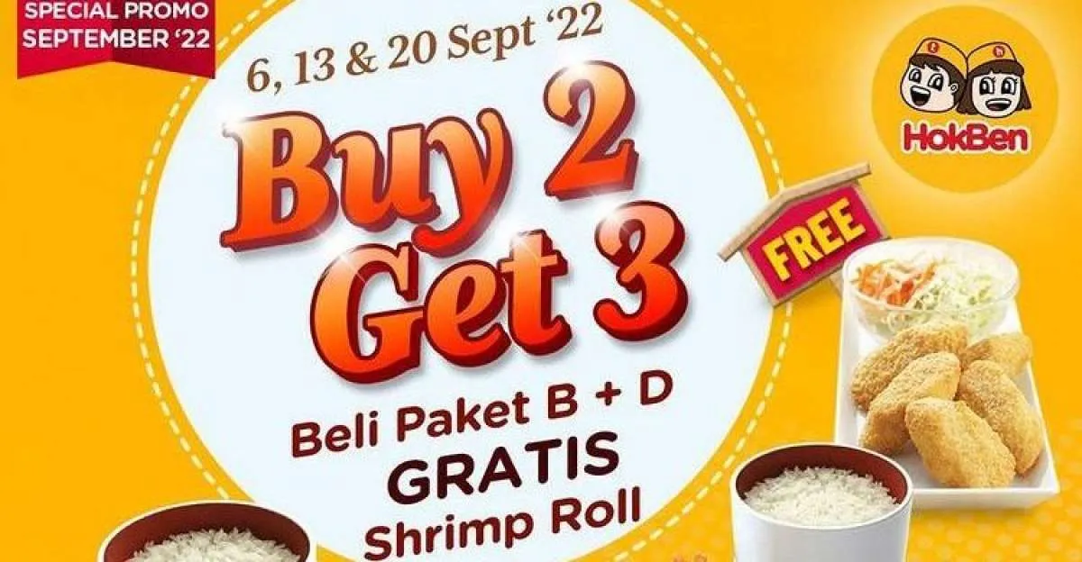 Promo HokBen Spesial di September 2022, 3 Promo Makan Hemat Bulan Ini