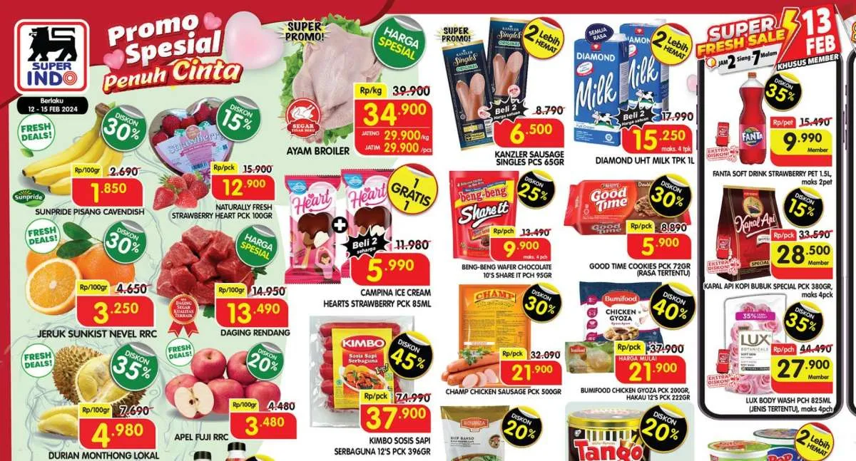 Promo Superindo 12-15 Februari, Es Krim Beli 1 Gratis 1 & Minyak Goreng Harga Spesial