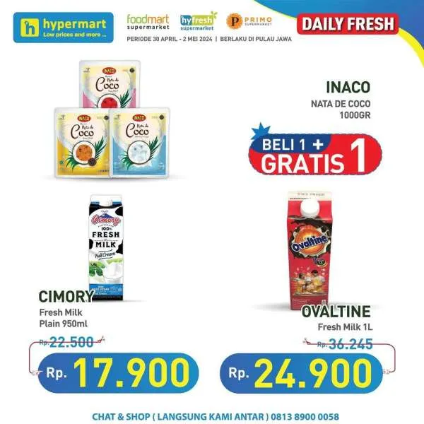 Promo Hypermart Hyper Diskon Weekday Periode 30 April-2 Mei 2024