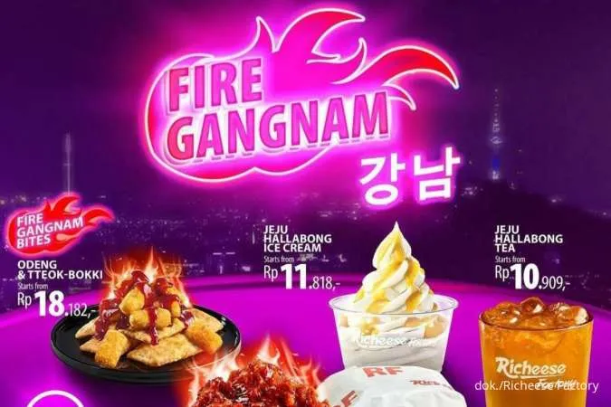 Promo Richeese Factory, Menu Baru Ala Korea Fire Gangnam Ada Tteokbokki Pedas