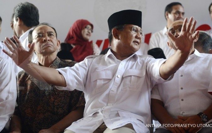 Prabowo rejects election result