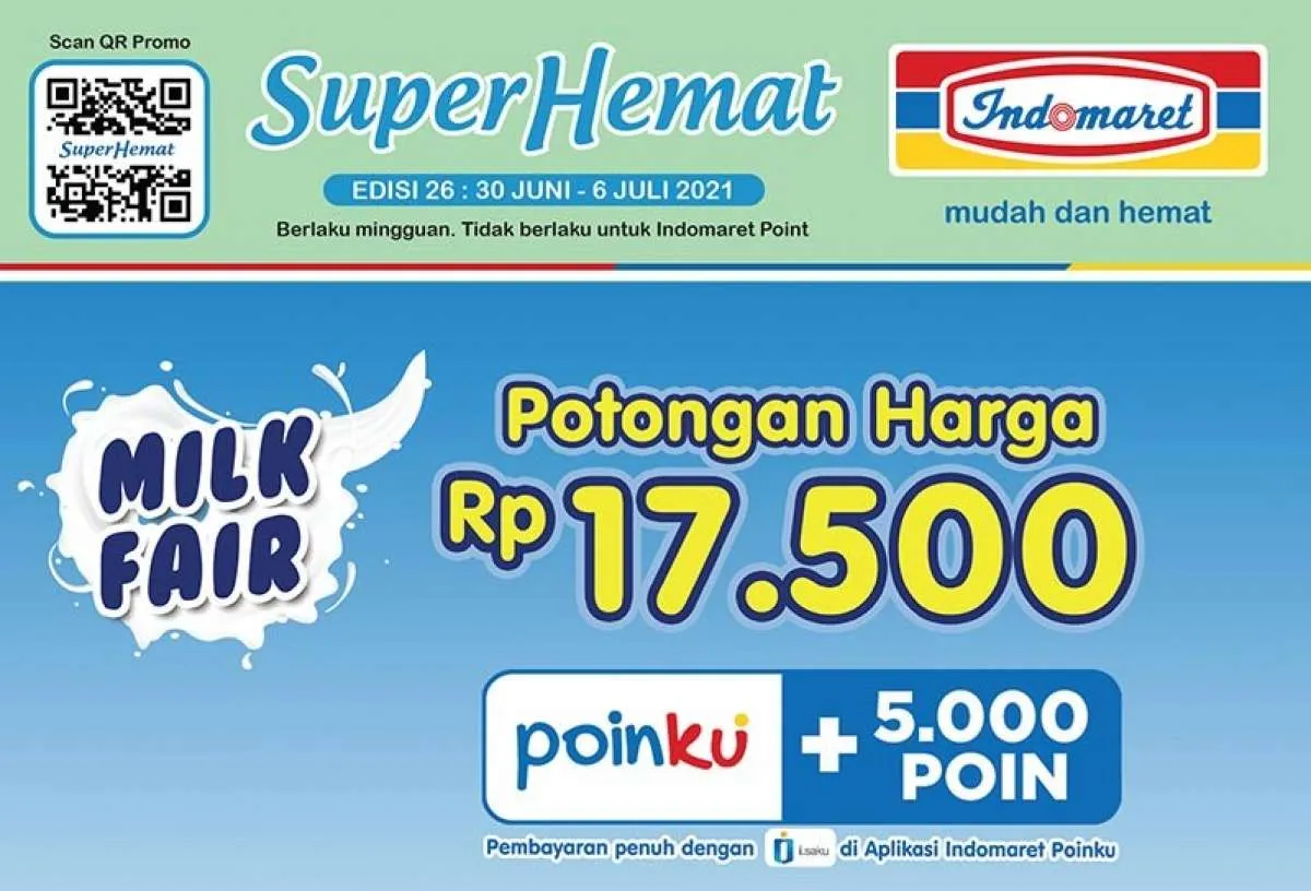 Promo Indomaret terbaru 30 Juni-6 Juli 2021, diskon rutin terbaru 