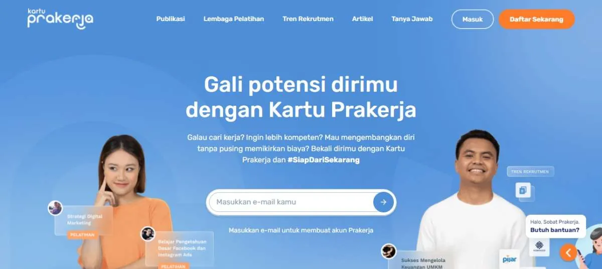 Lewat www.prakerja.go.id untuk Daftar Prakerja 2022, Simak Langkah-Langkahnya