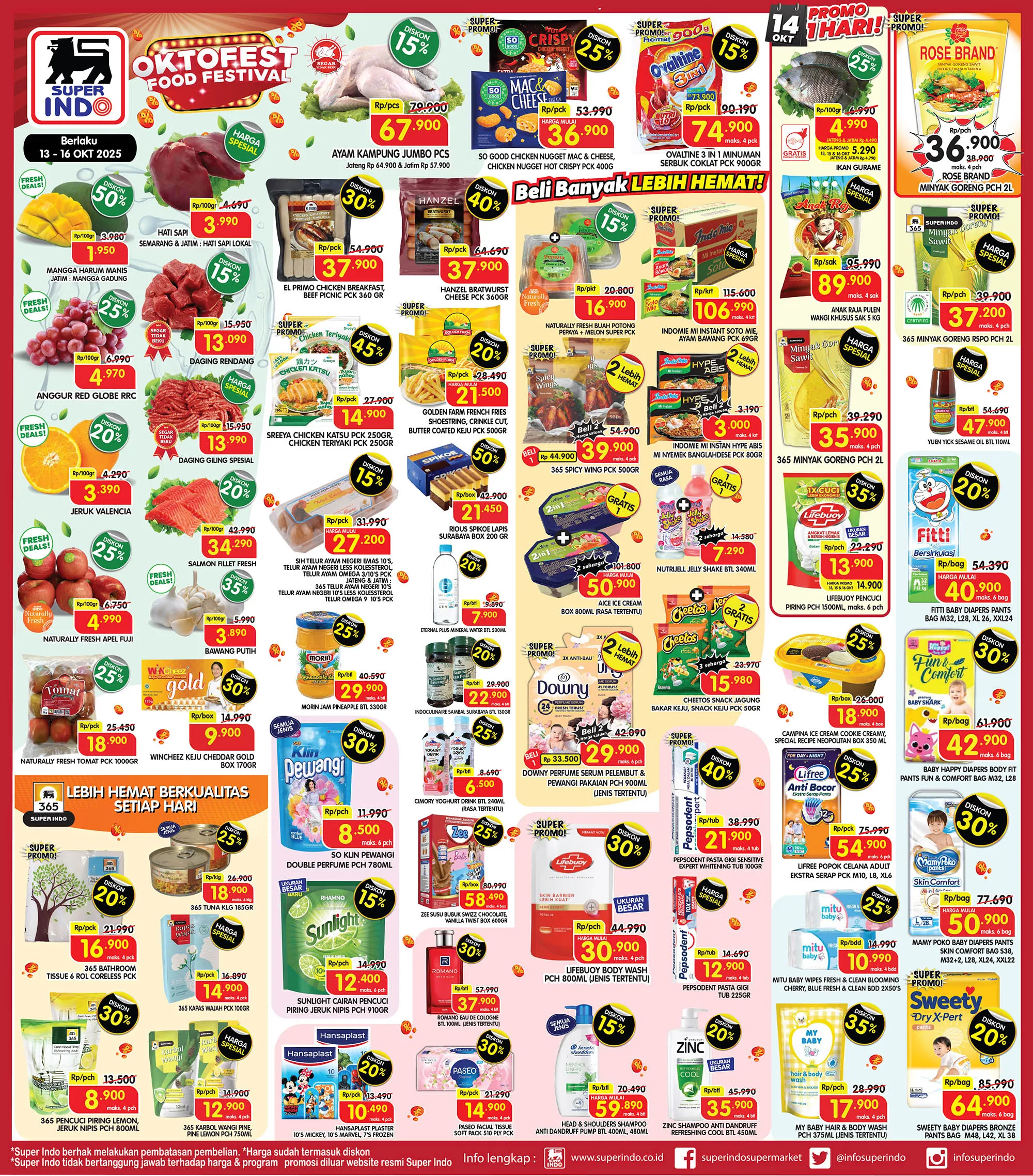 Promo Superindo Weekday Periode 13-16 Oktober 2025